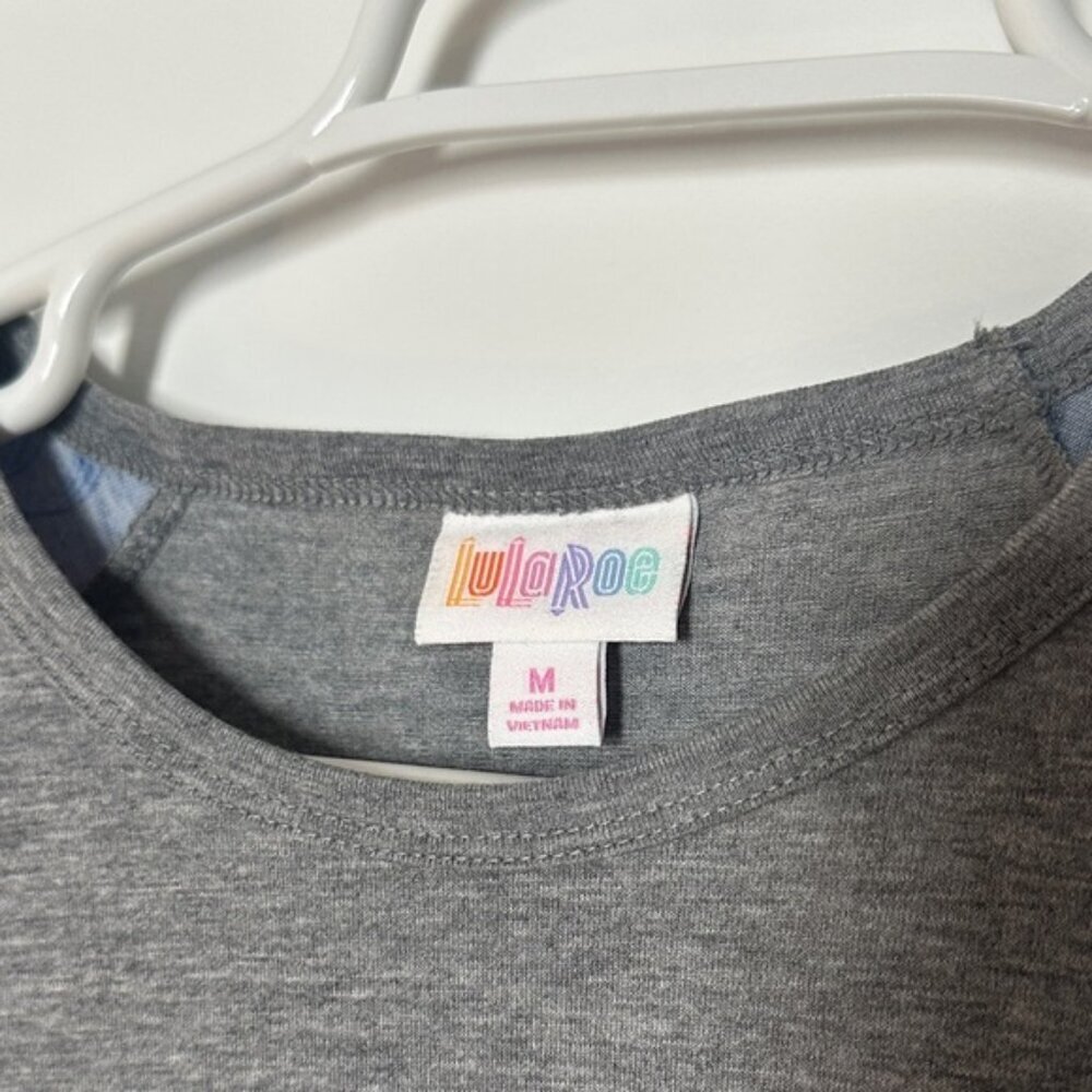 LuLaRoe Gray Mickey Mouse Sketch Design | Disney Randy Baseball T NWT Medium - Picture 3 of 5